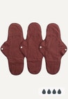 Reusable Sanitary Pads - Night - Dark red