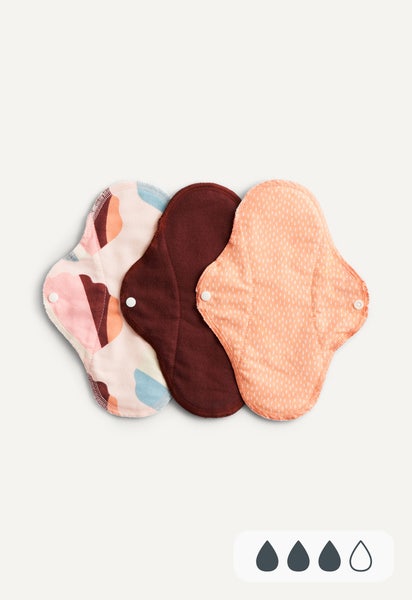 Stoffbinden - Tag - Orangenes Muster