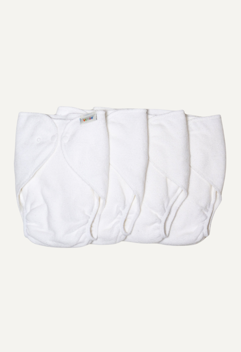 Frottee-Windeln – Einheitsgröße – 4er Pack