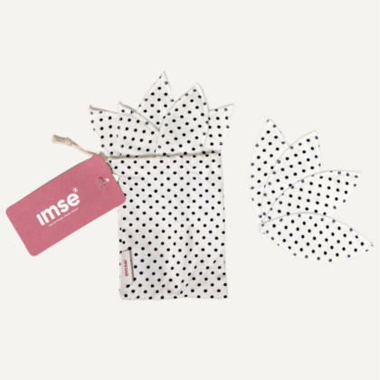 Labia Pads Black Dots