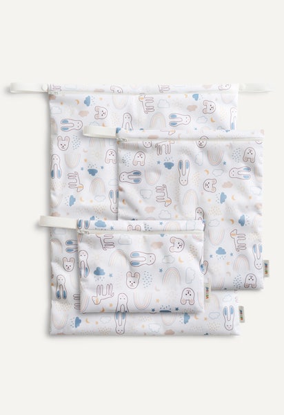 Förvaringspåse - White Teddy